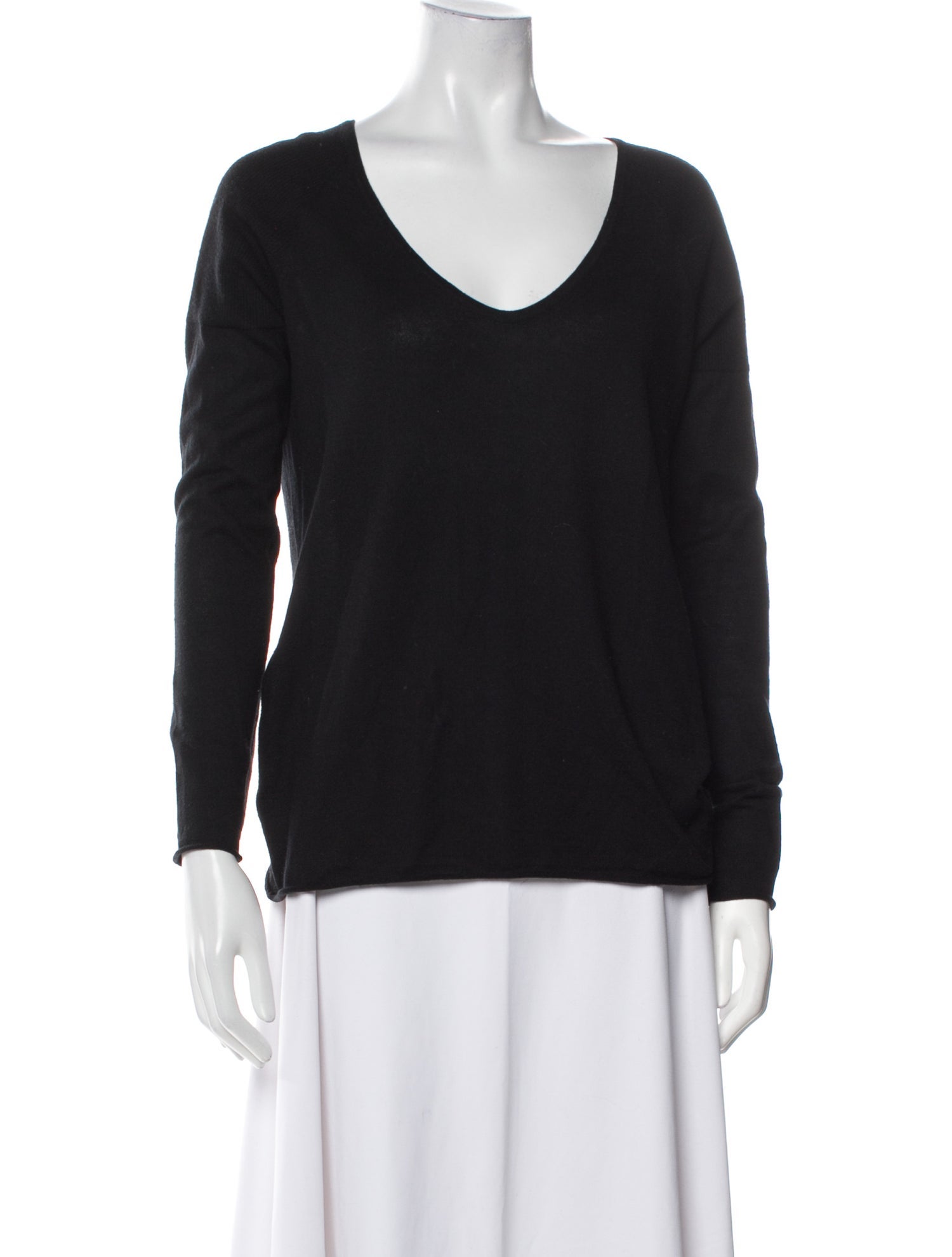 Barney's New York Silk Scoop Neck Sweater