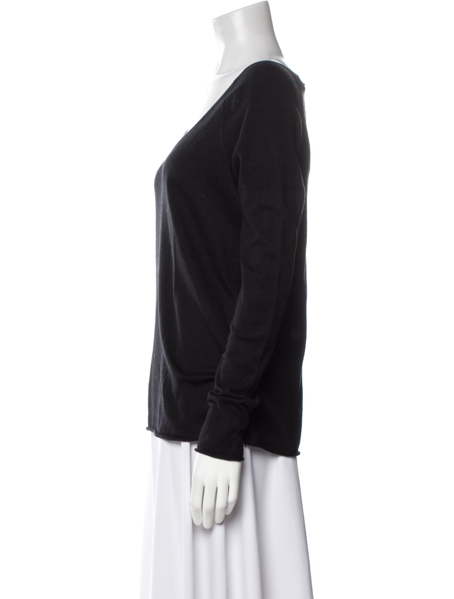 Barney's New York Silk Scoop Neck Sweater