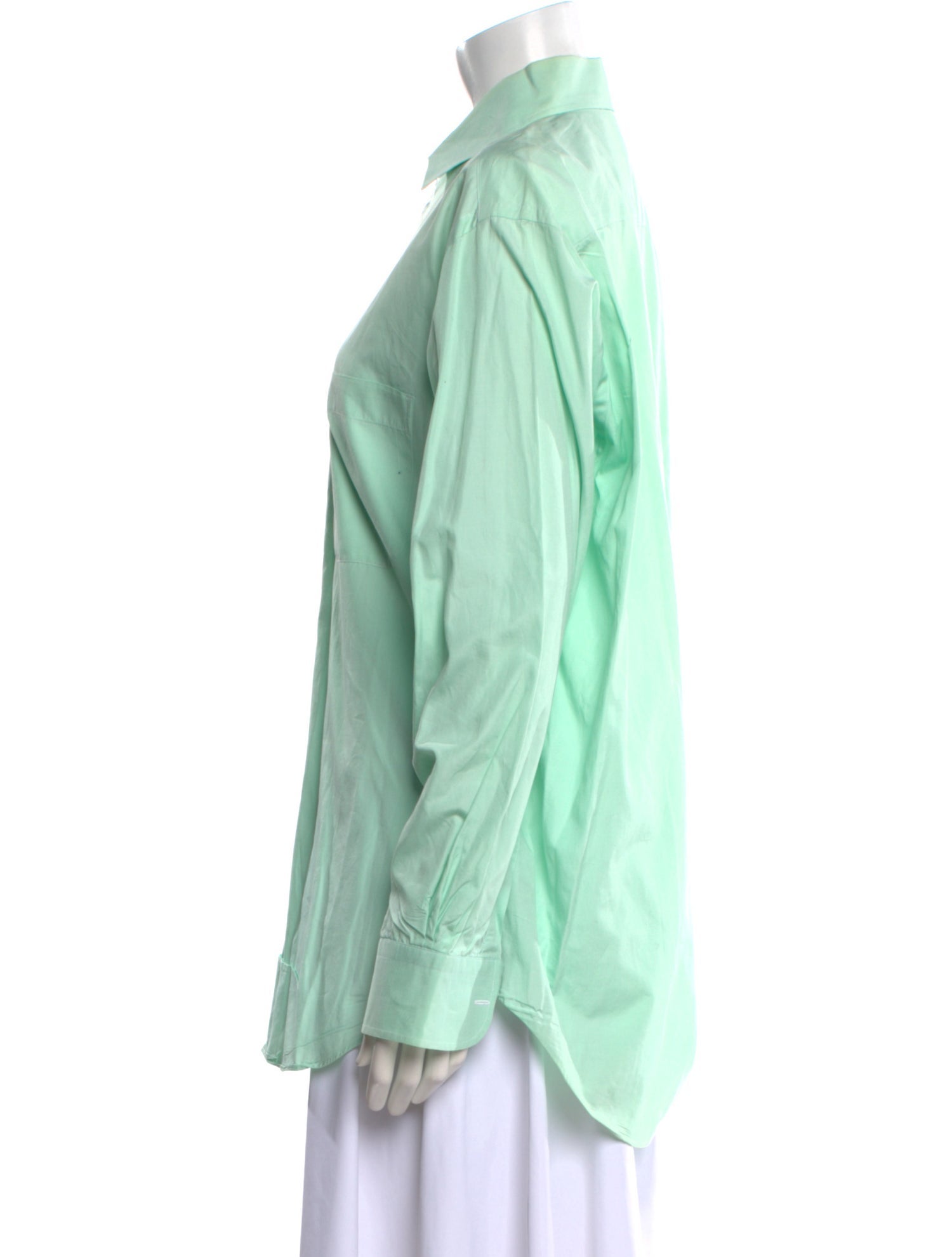 Barney's New York Long Sleeve Button-Up Top