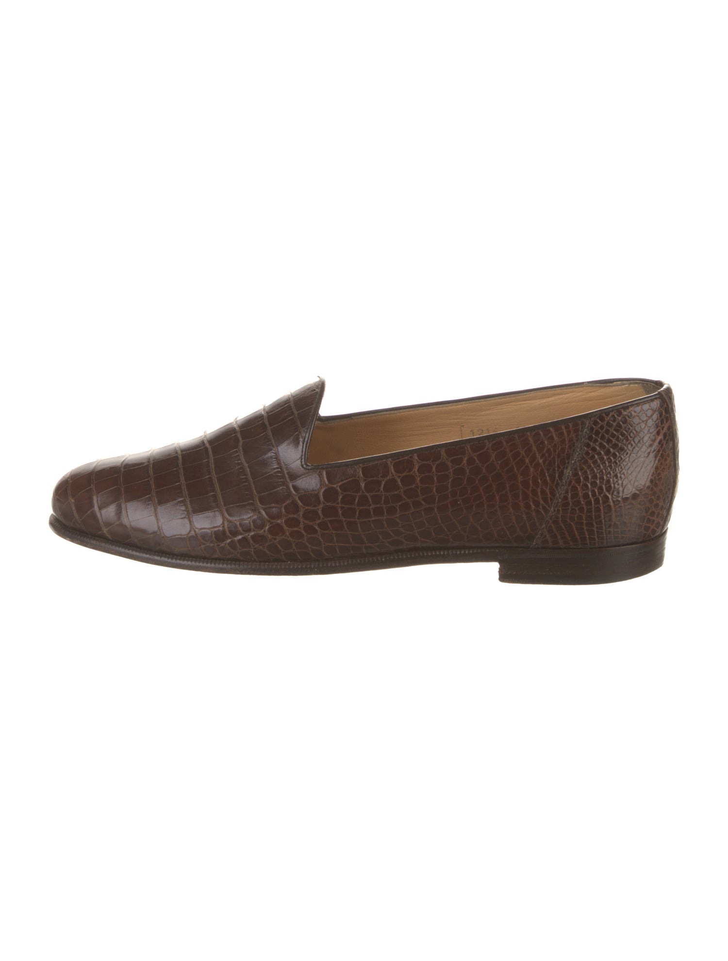 Barney's New York Embossed Leather Dress Loafers