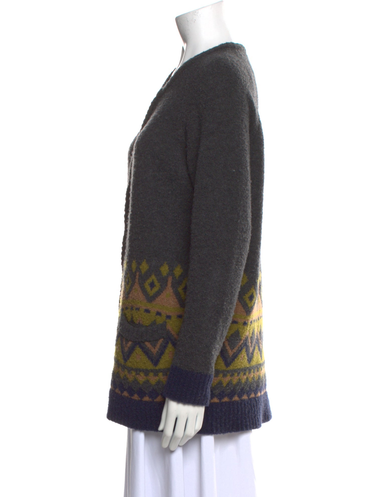 Barney's New York Merino Wool Printed Sweater