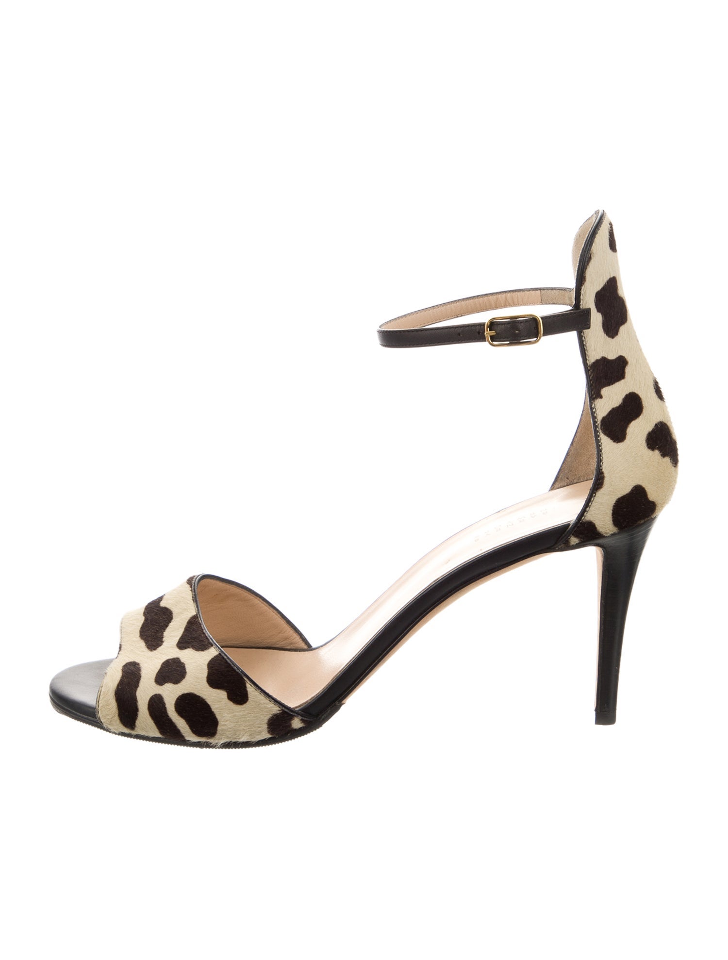 Barney's New York Ponyhair Animal Print Sandals