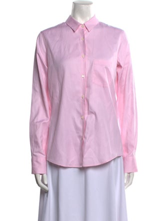 Barney's New York Long Sleeve Button-Up Top