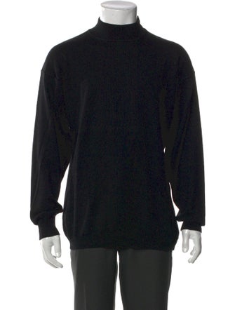 Barney's New York Virgin Wool Mock Neck Pullover