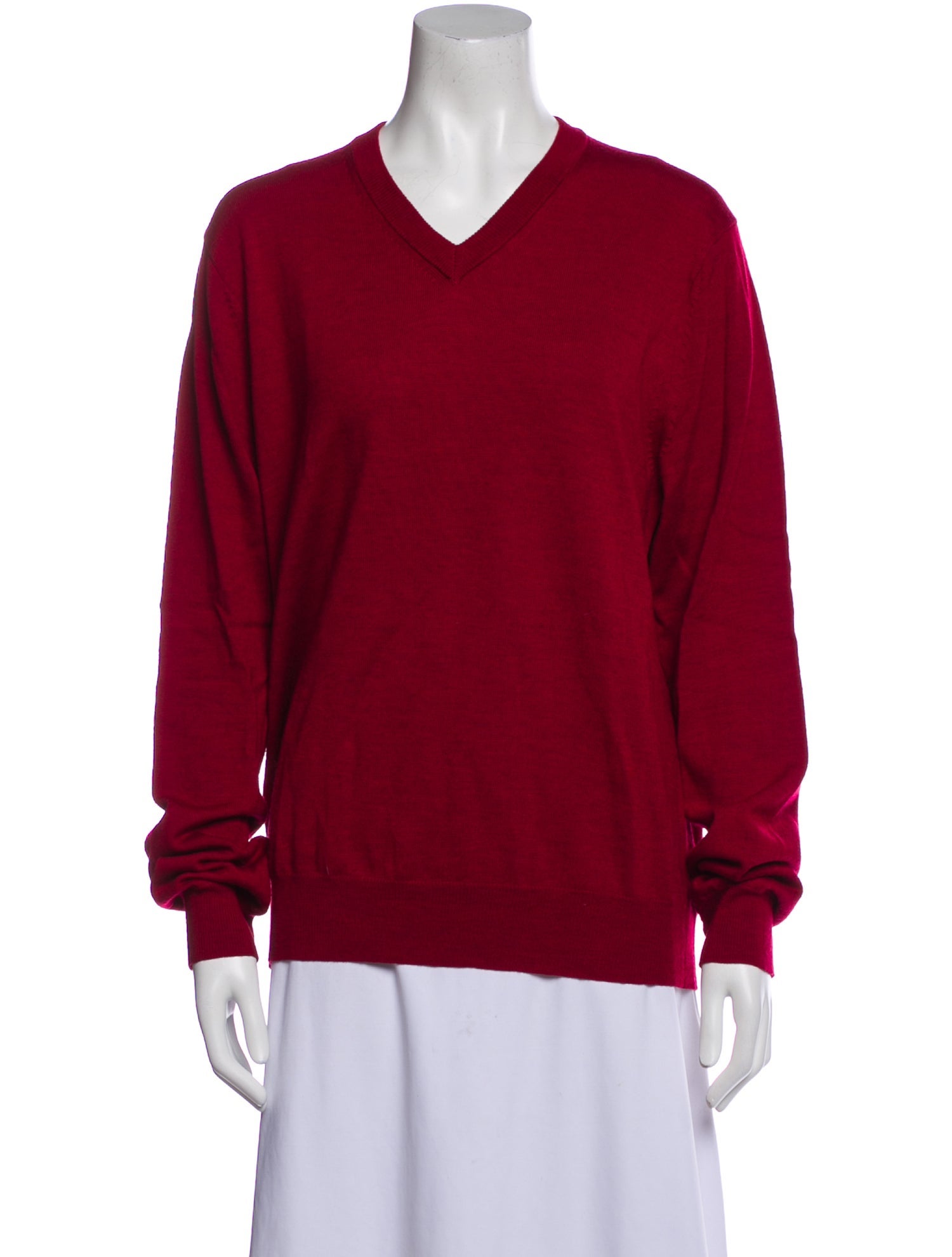 Barney's New York Merino Wool V-Neck Sweater