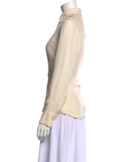 Barney's New York Long Sleeve Button-Up Top