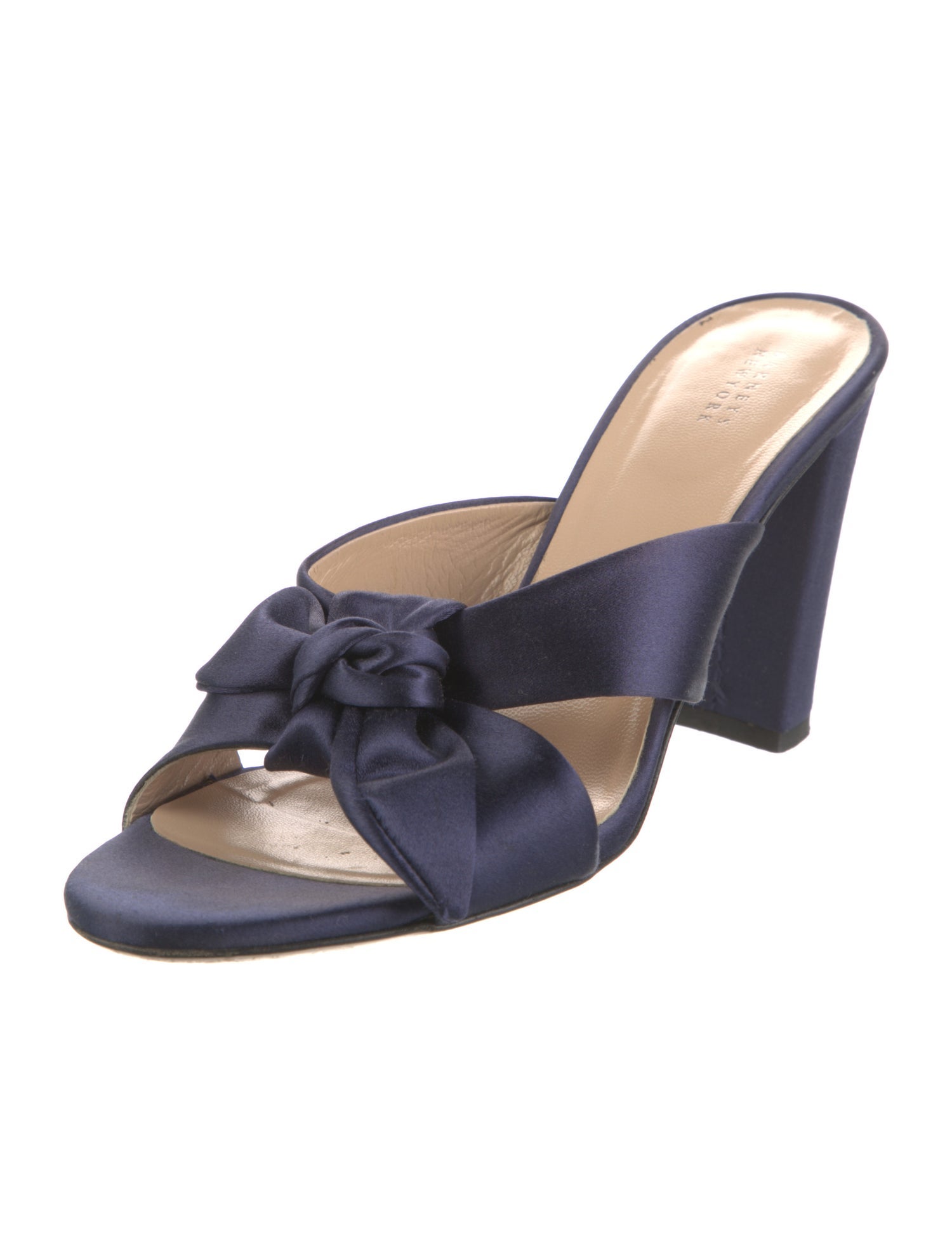 Barney's New York Satin Bow Accents Slides