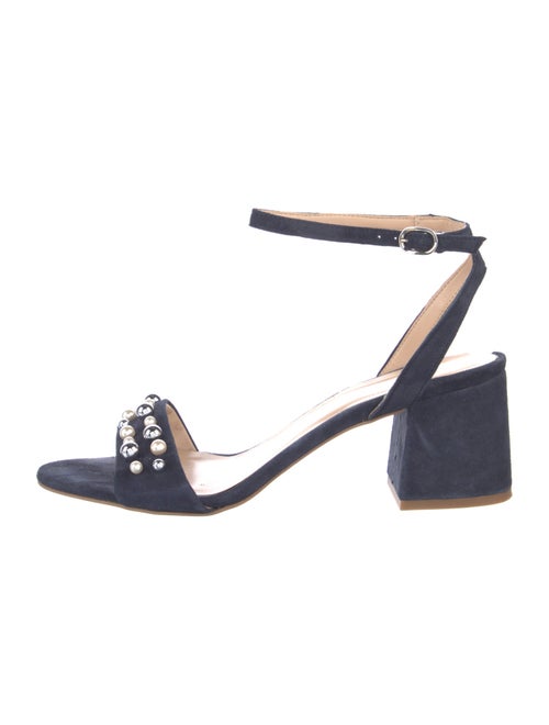 Barney's New York Suede Beaded Accents Sandals