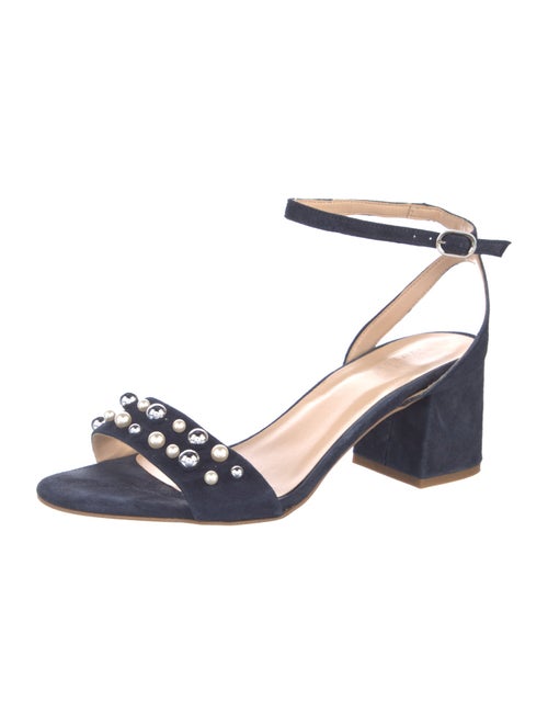 Barney's New York Suede Beaded Accents Sandals