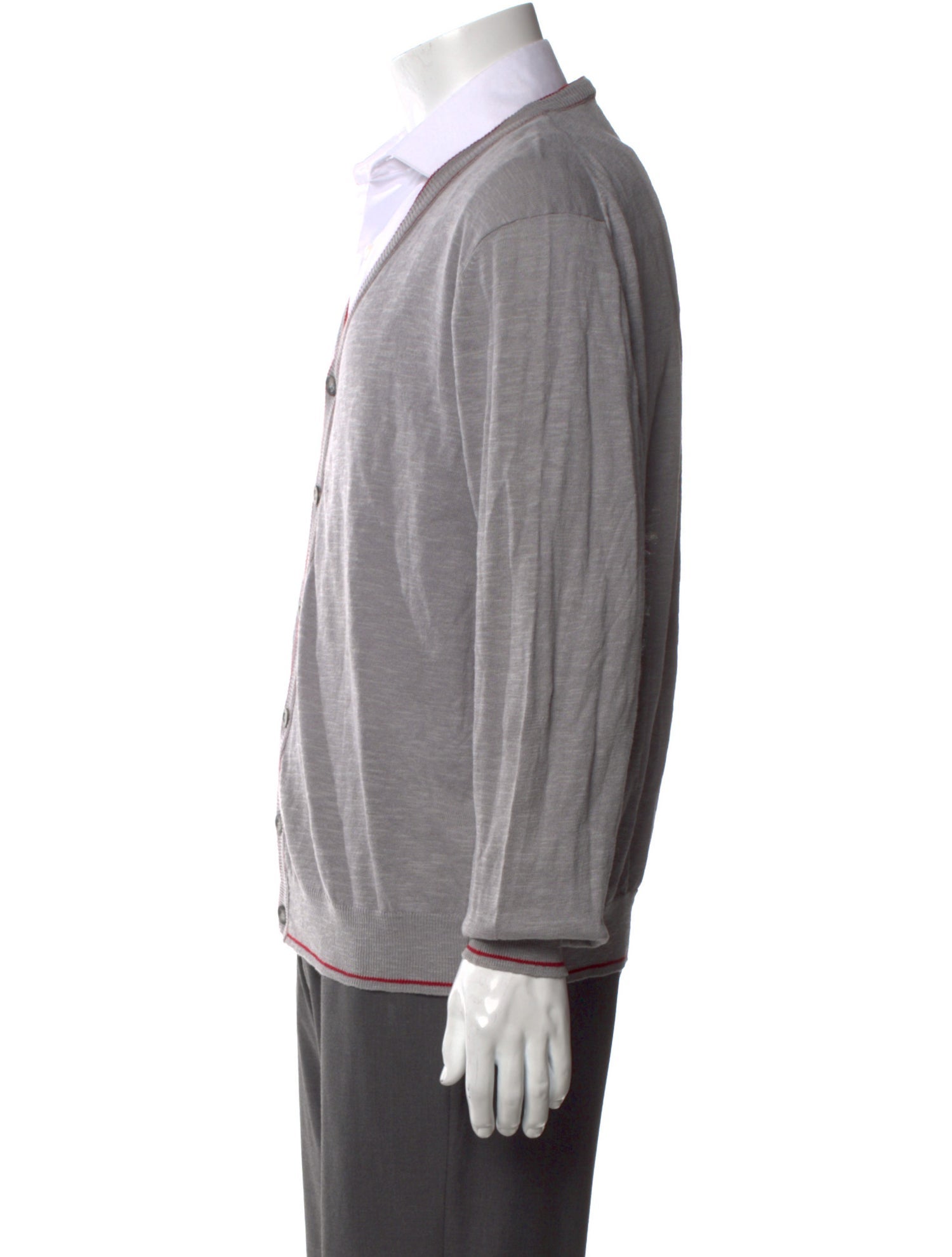 Barney's New York Linen V-Neck Cardigan