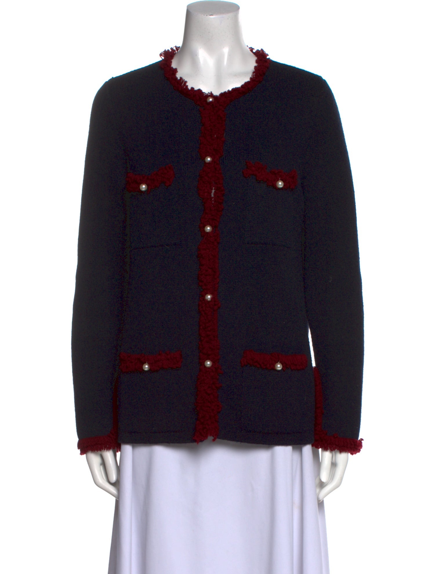 Barney's New York Cashmere Printed Sweater