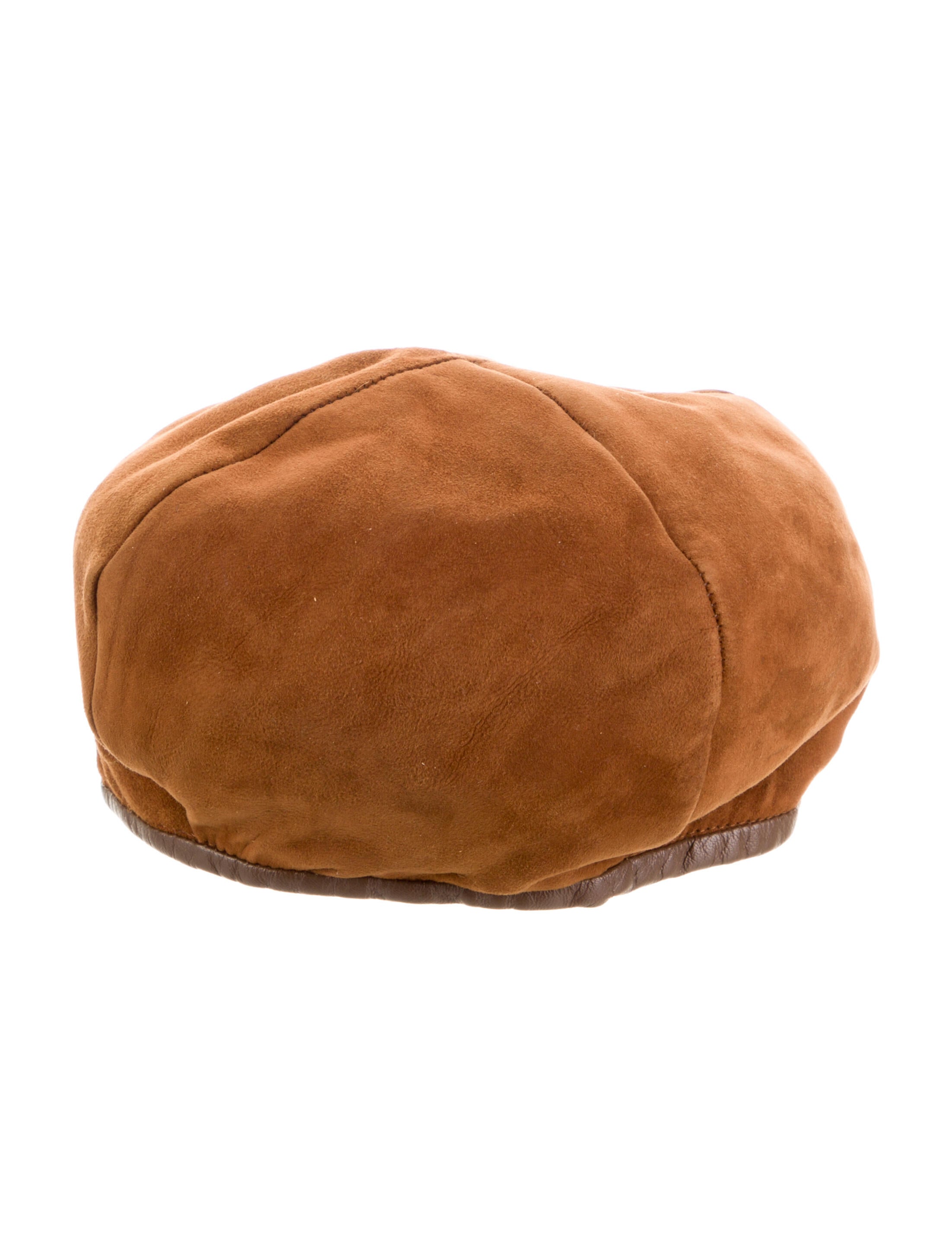 Barney's New York Lamb Fur Beret Hat