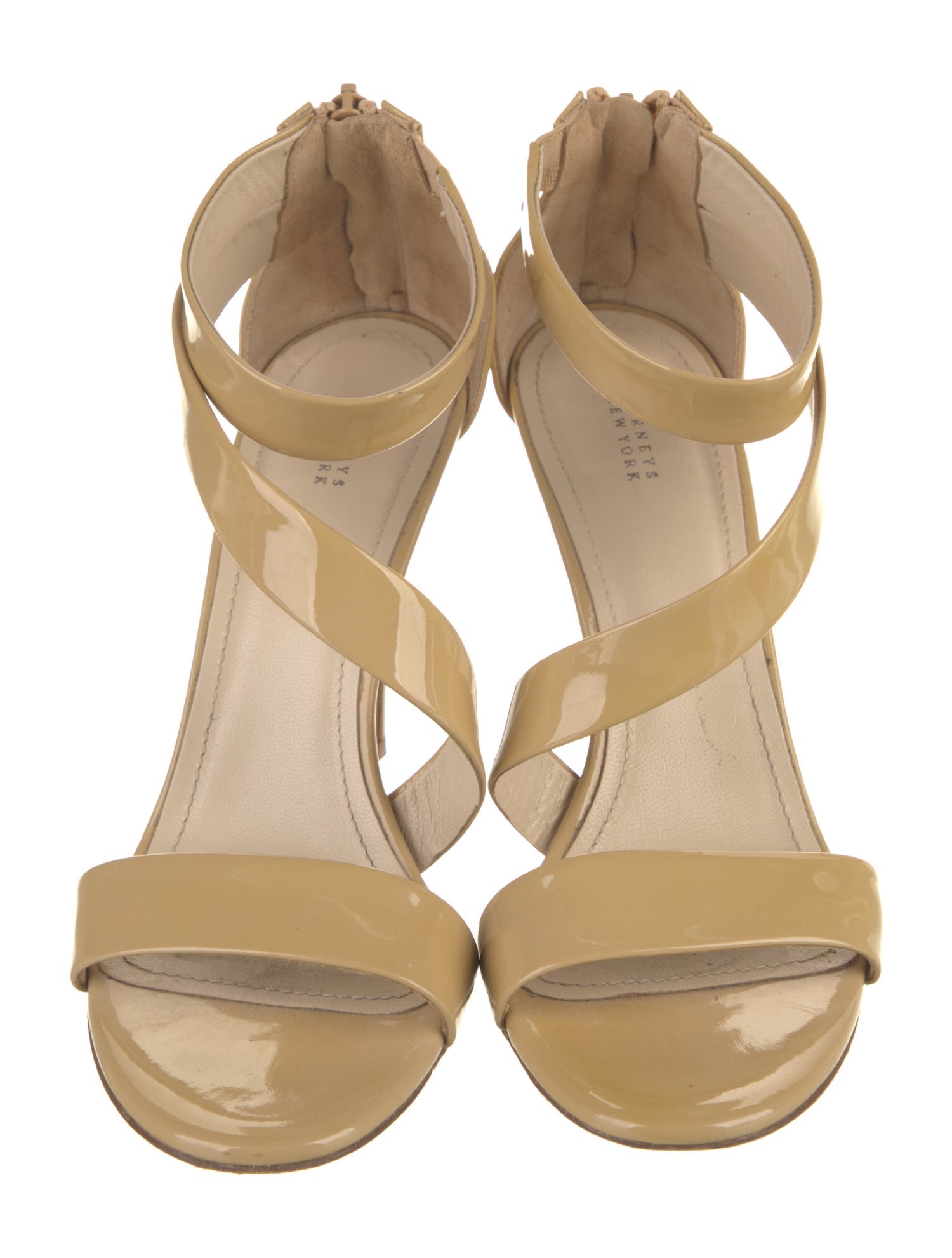 Barney's New York Patent Leather Slingback Sandals