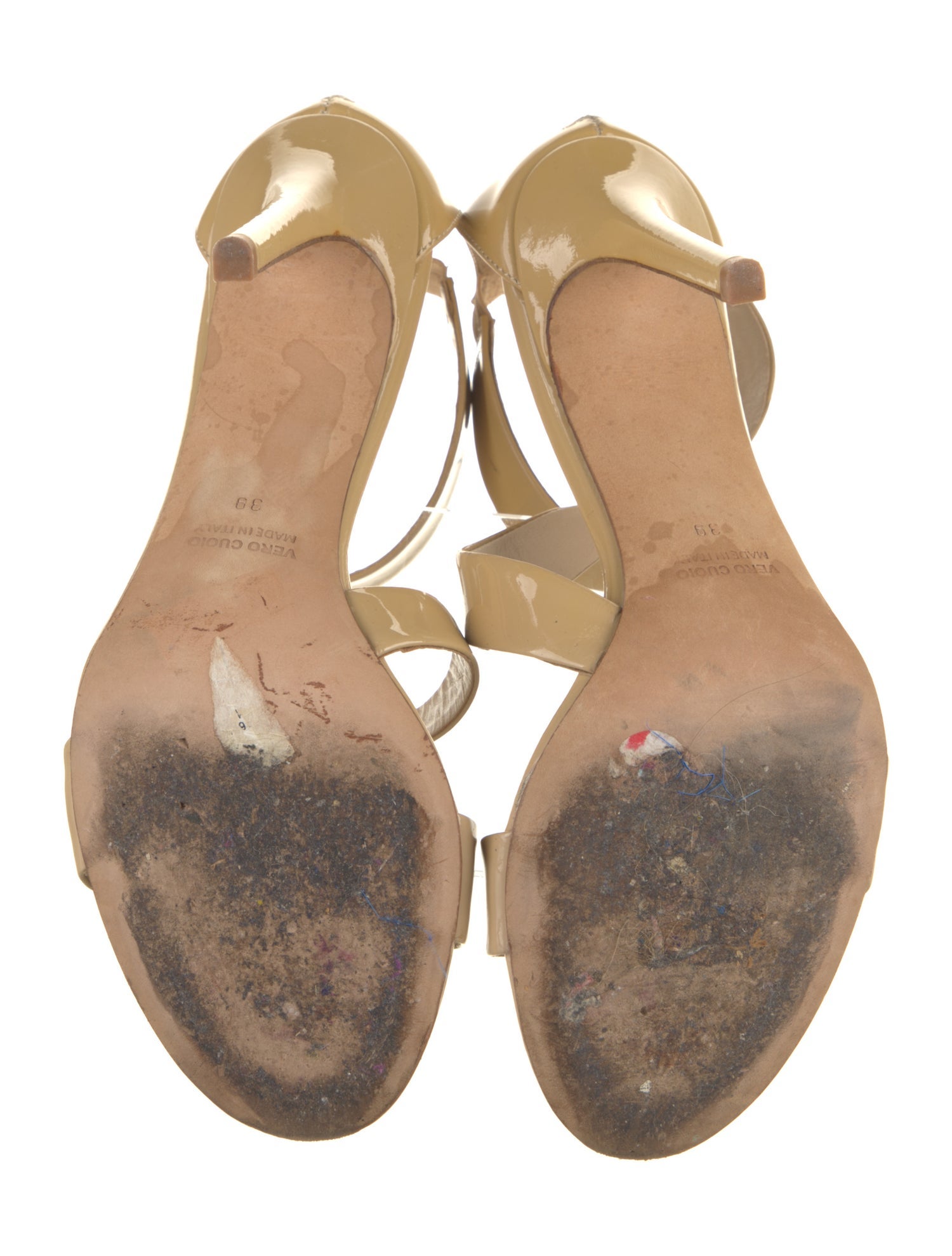 Barney's New York Patent Leather Slingback Sandals