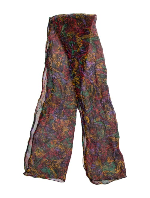 Barney's New York Silk Paisley Print Scarf