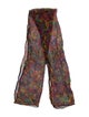 Barney's New York Silk Paisley Print Scarf