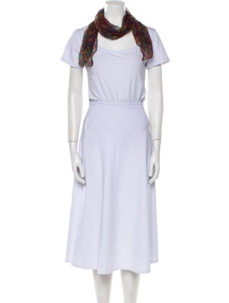 Barney's New York Silk Paisley Print Scarf