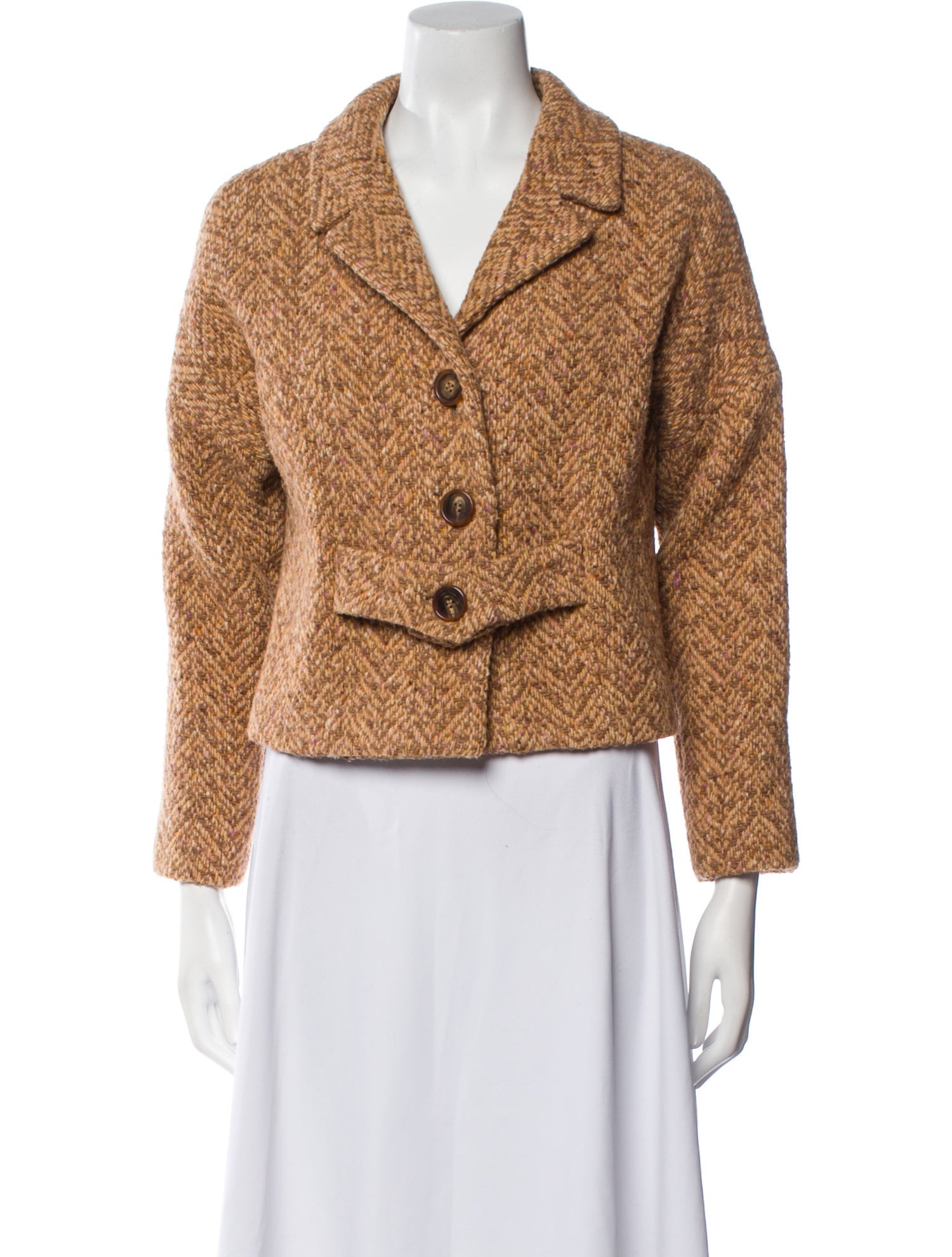 Barney's New York Wool Printed Blazer