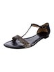 Barney's New York Leather T-Strap Sandals