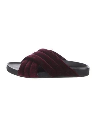 Barney's New York Velvet Slides