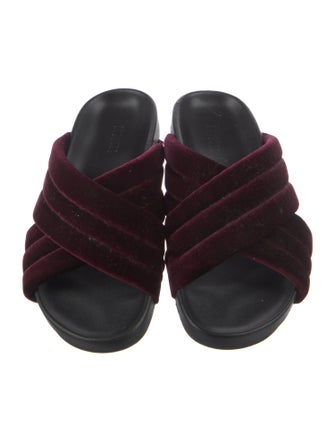 Barney's New York Velvet Slides