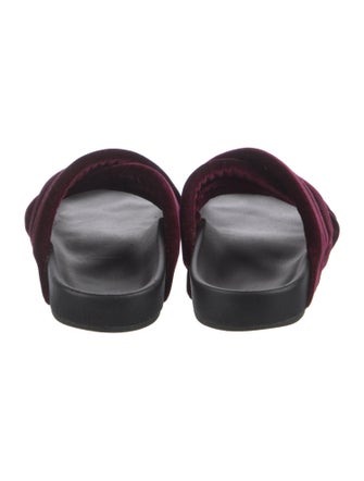 Barney's New York Velvet Slides