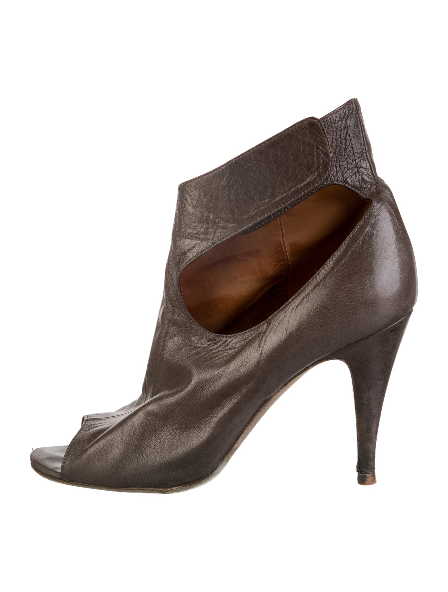 Barney's New York Leather Cutout Accent Boots