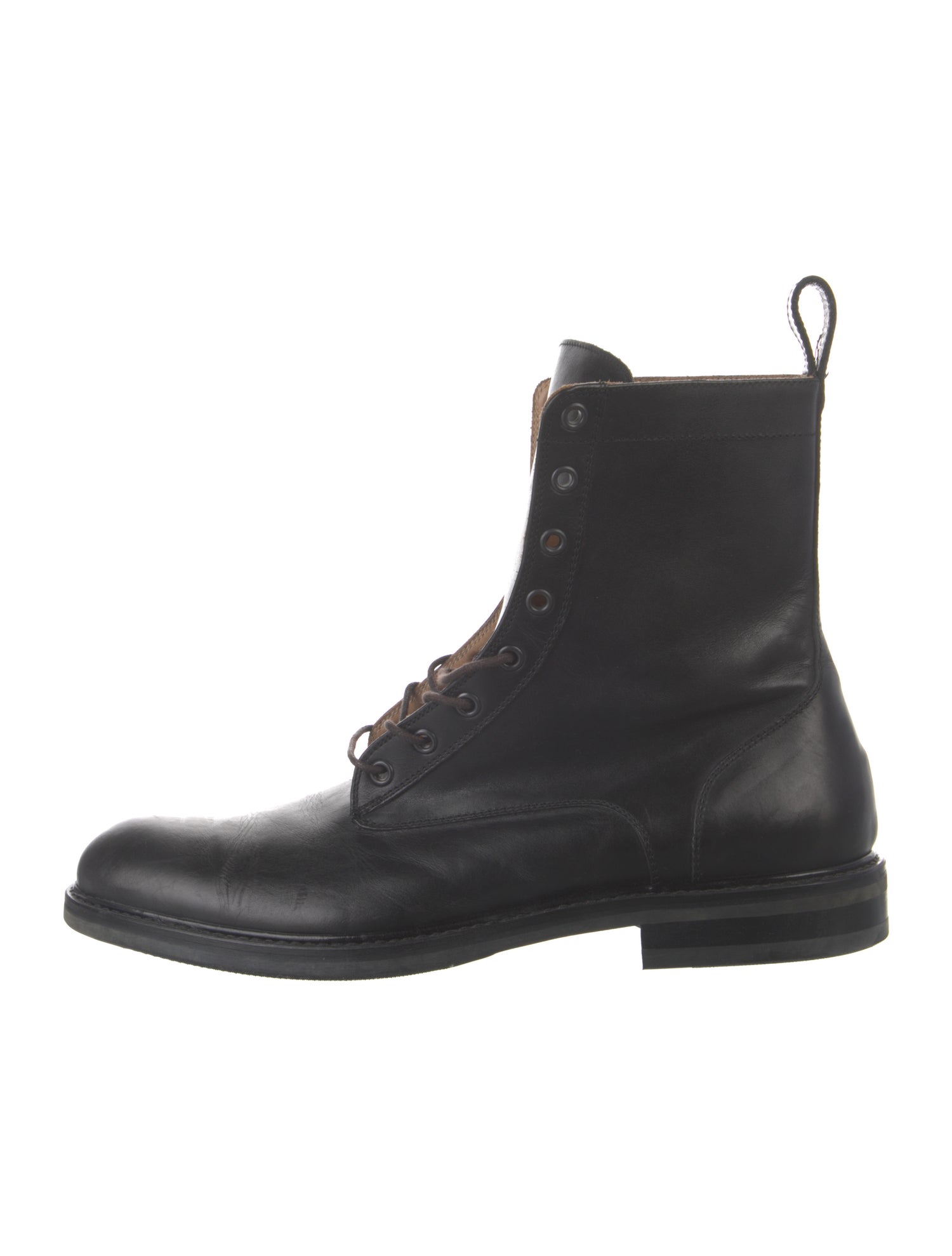Barney's New York Leather Lace-Up Boots