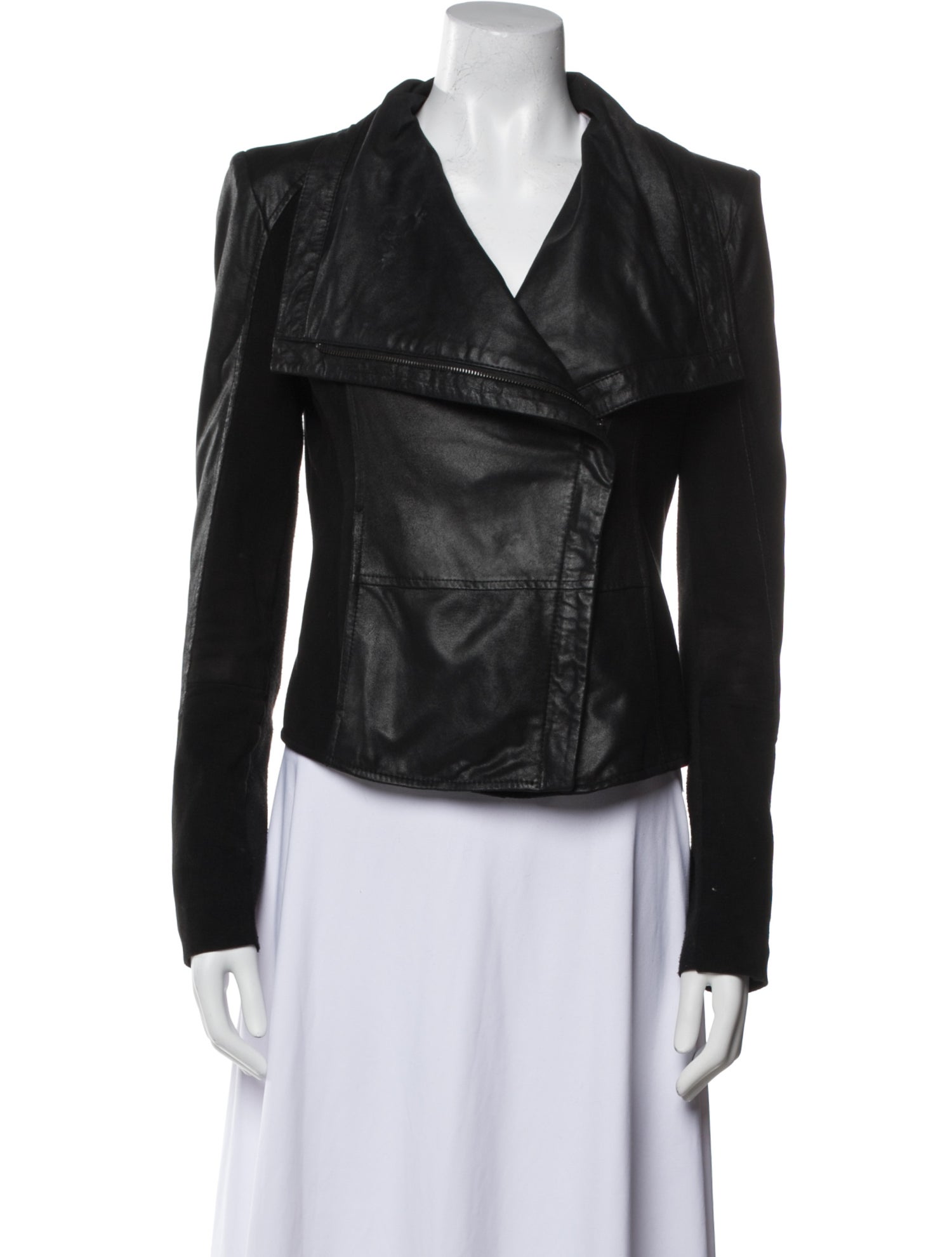 Barney's New York Leather Biker Jacket