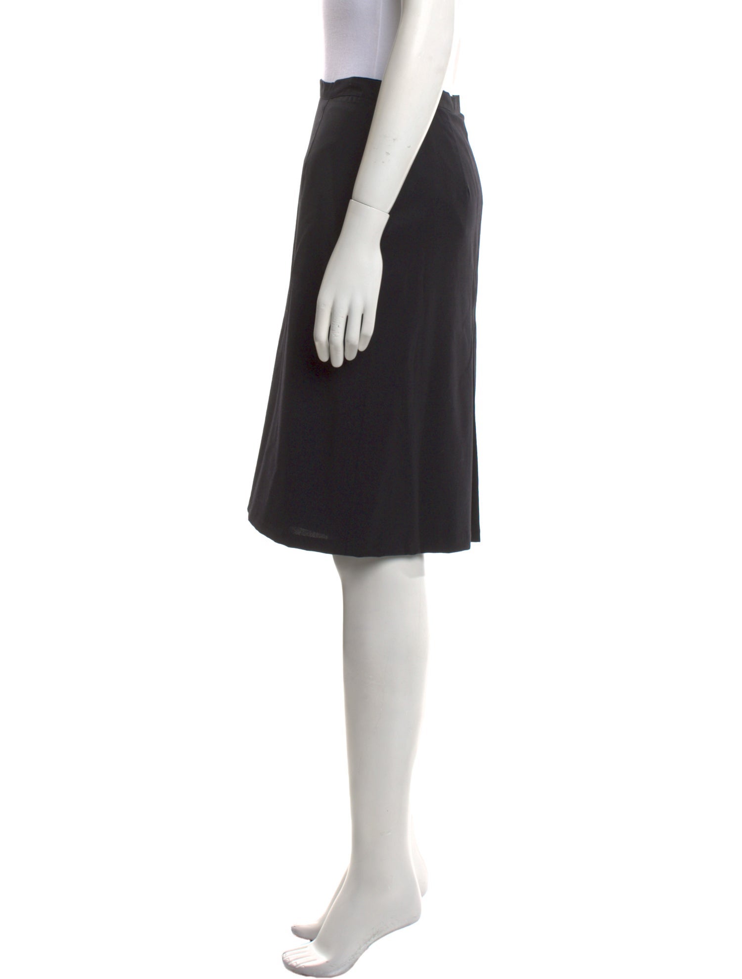Barney's New York Grosgrain Trim Knee-Length Skirt