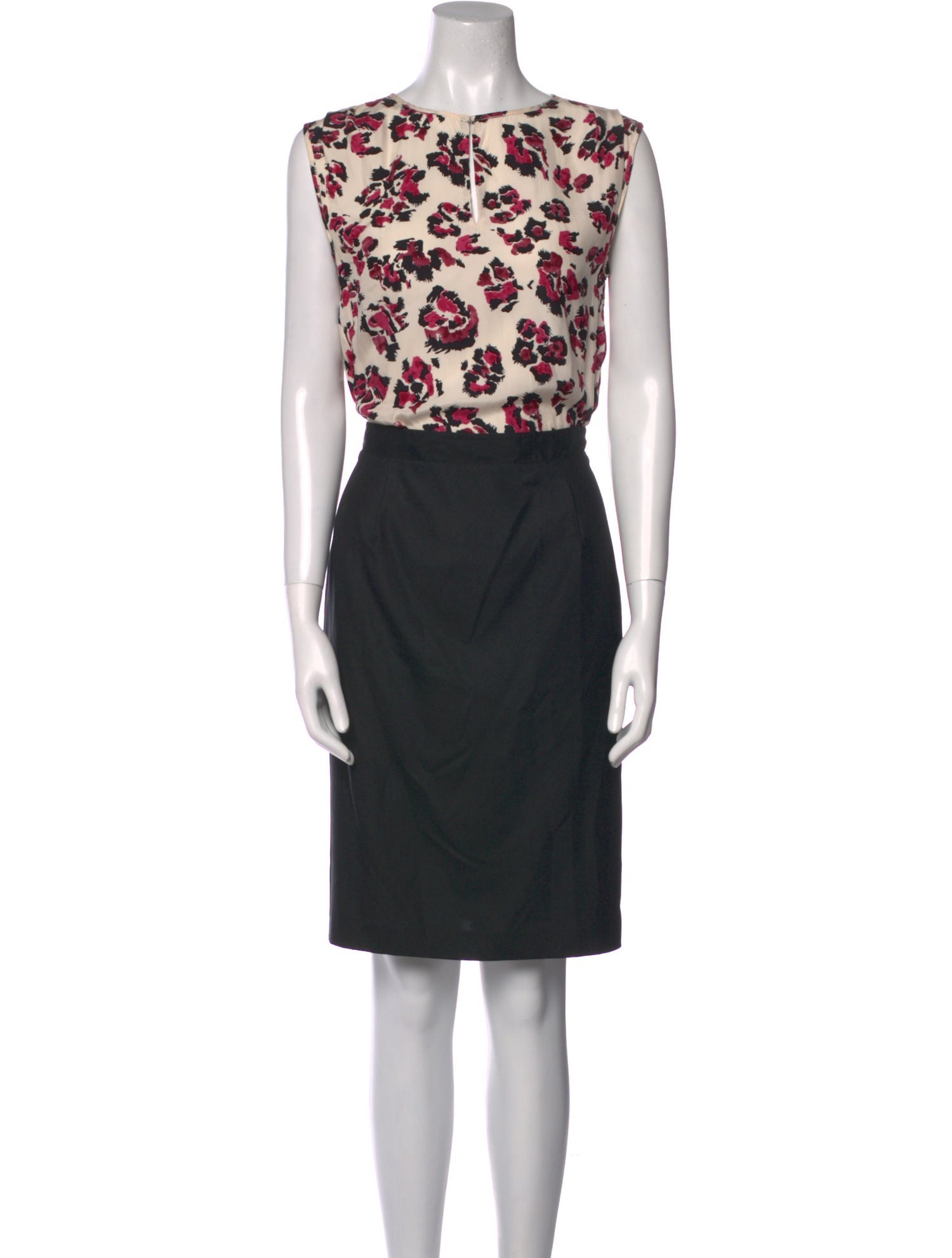 Barney's New York Silk Knee-Length Dress