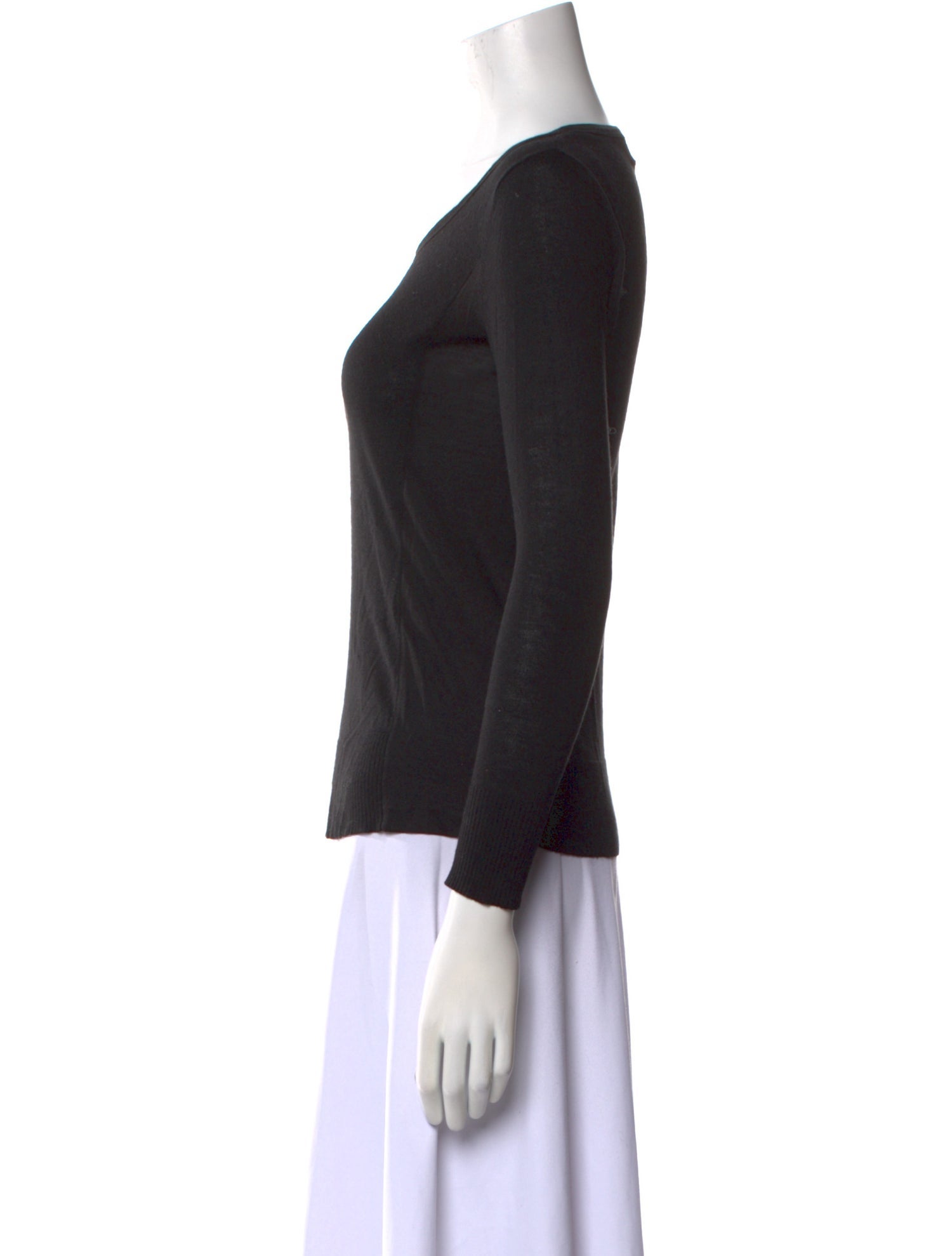 Barney's New York Silk Scoop Neck Top