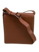 Barney's New York Leather Messenger Bag