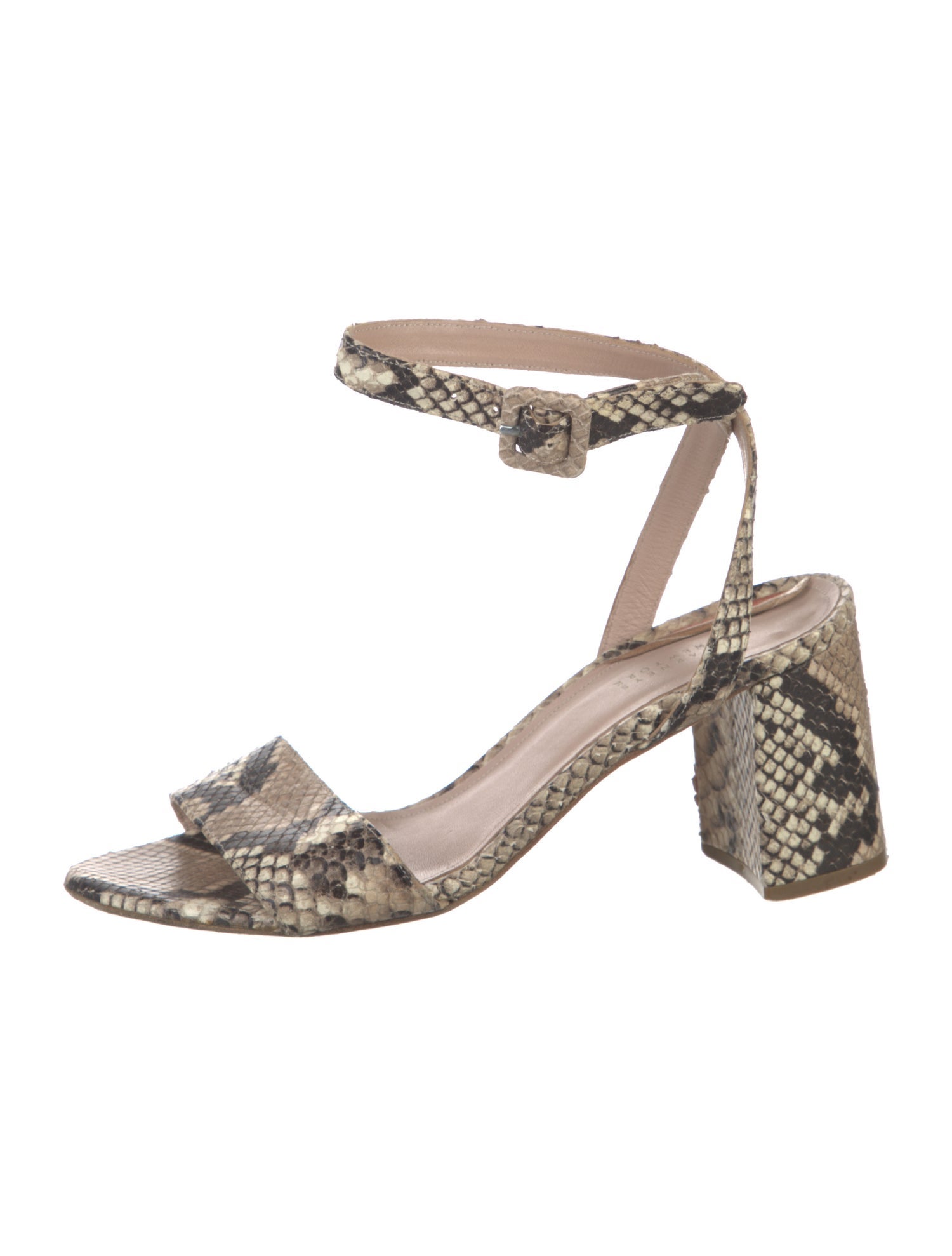 Barney's New York Snakeskin Animal Print Sandals