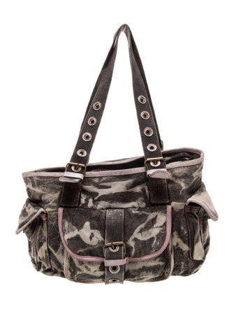 Barney's New York Canvas Shoulder Bag