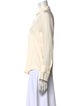 Barney's New York Silk Long Sleeve Button-Up Top