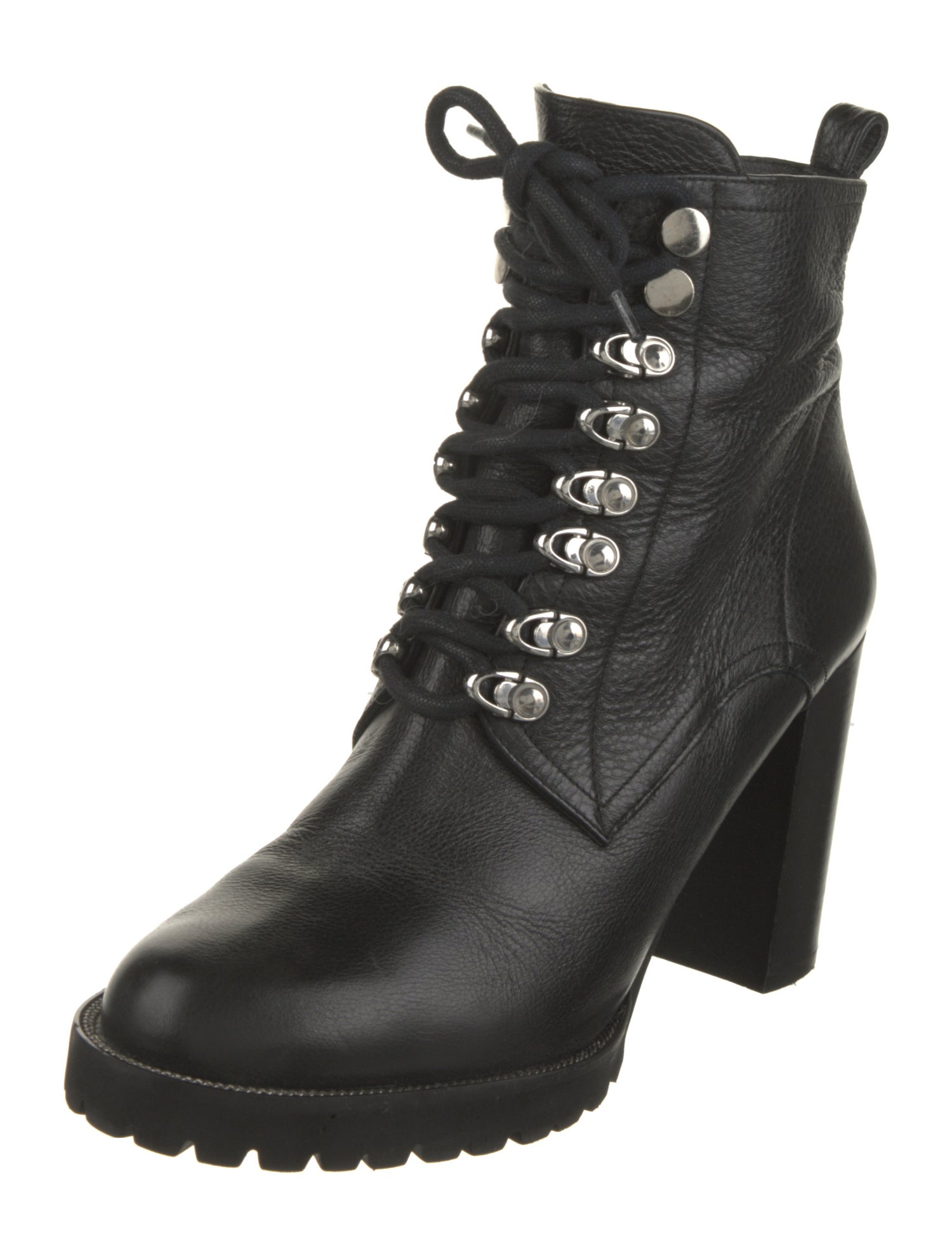 Barney's New York Leather Lace-Up Boots