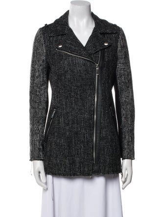 Barney's New York Tweed Pattern Blazer