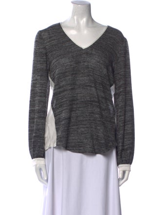 Barney's New York Linen V-Neck Sweater