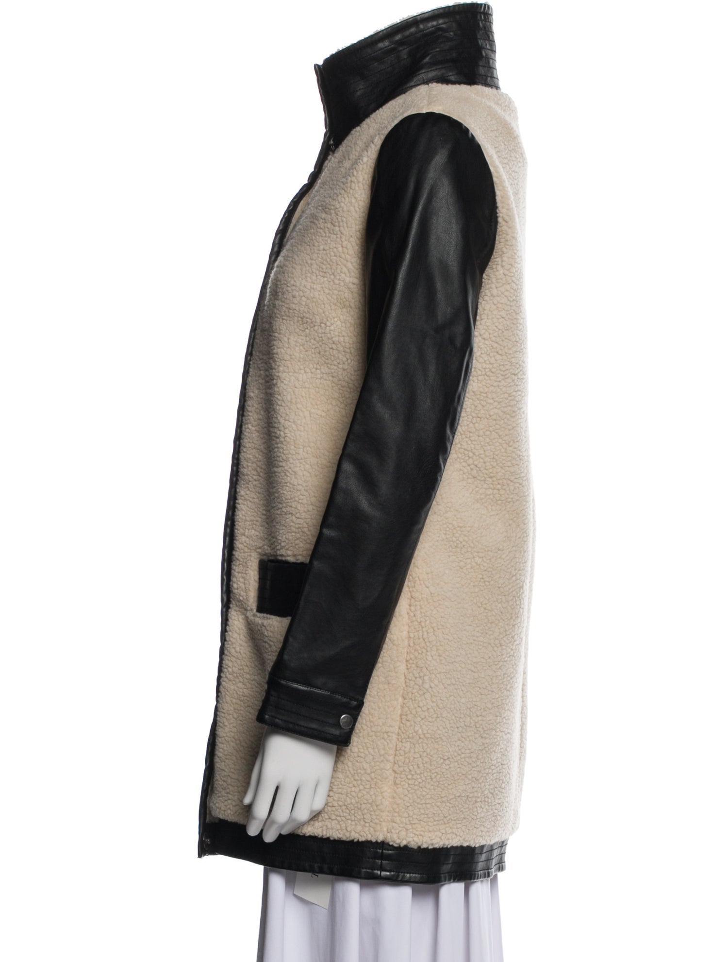 Barney's New York Colorblock Pattern Coat