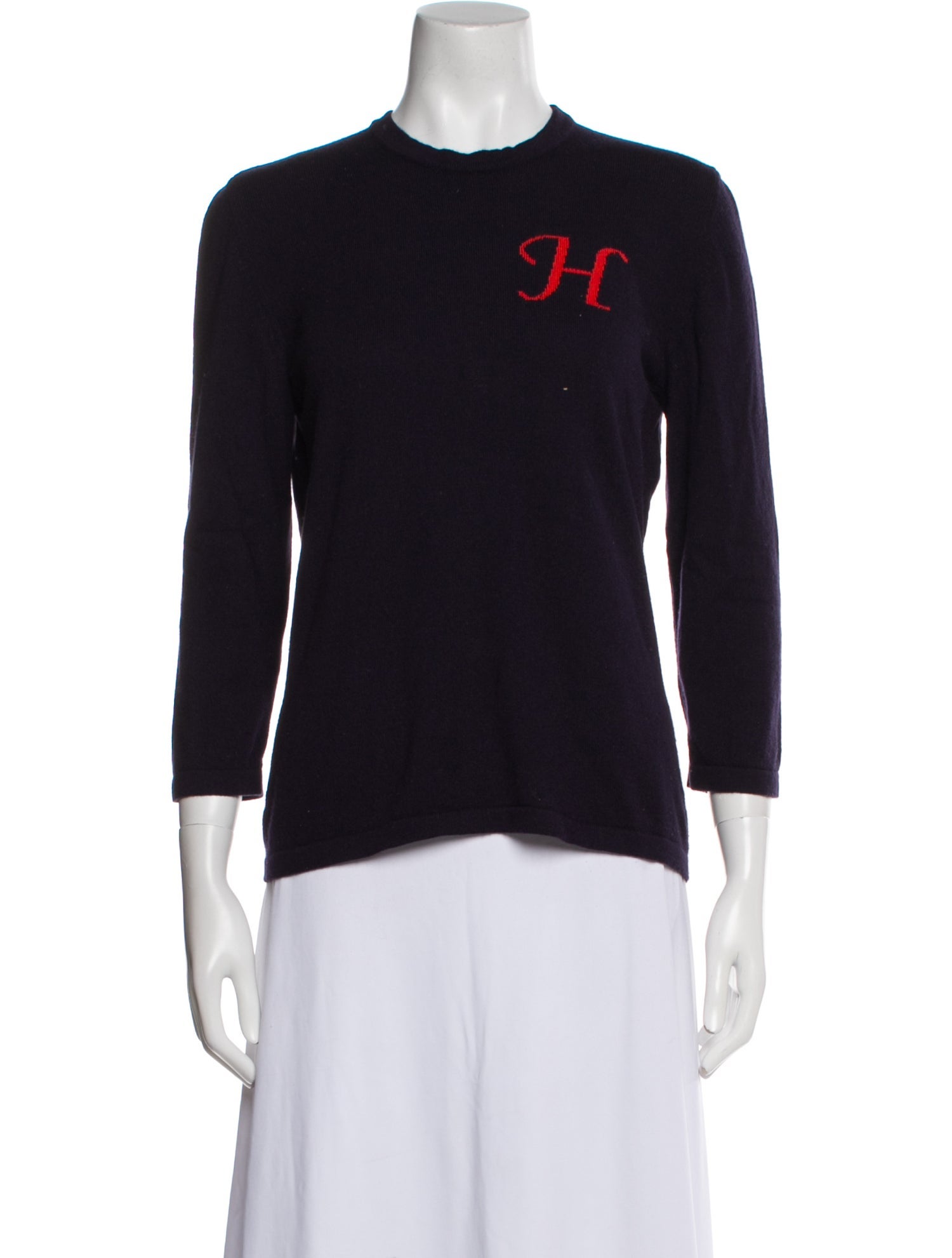 Barney's New York Cashmere Graphic Print Sweater