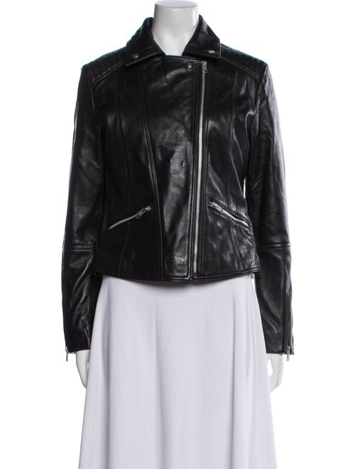 Barney's New York Leather Biker Jacket