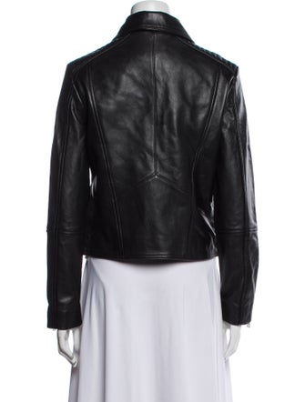 Barney's New York Leather Biker Jacket