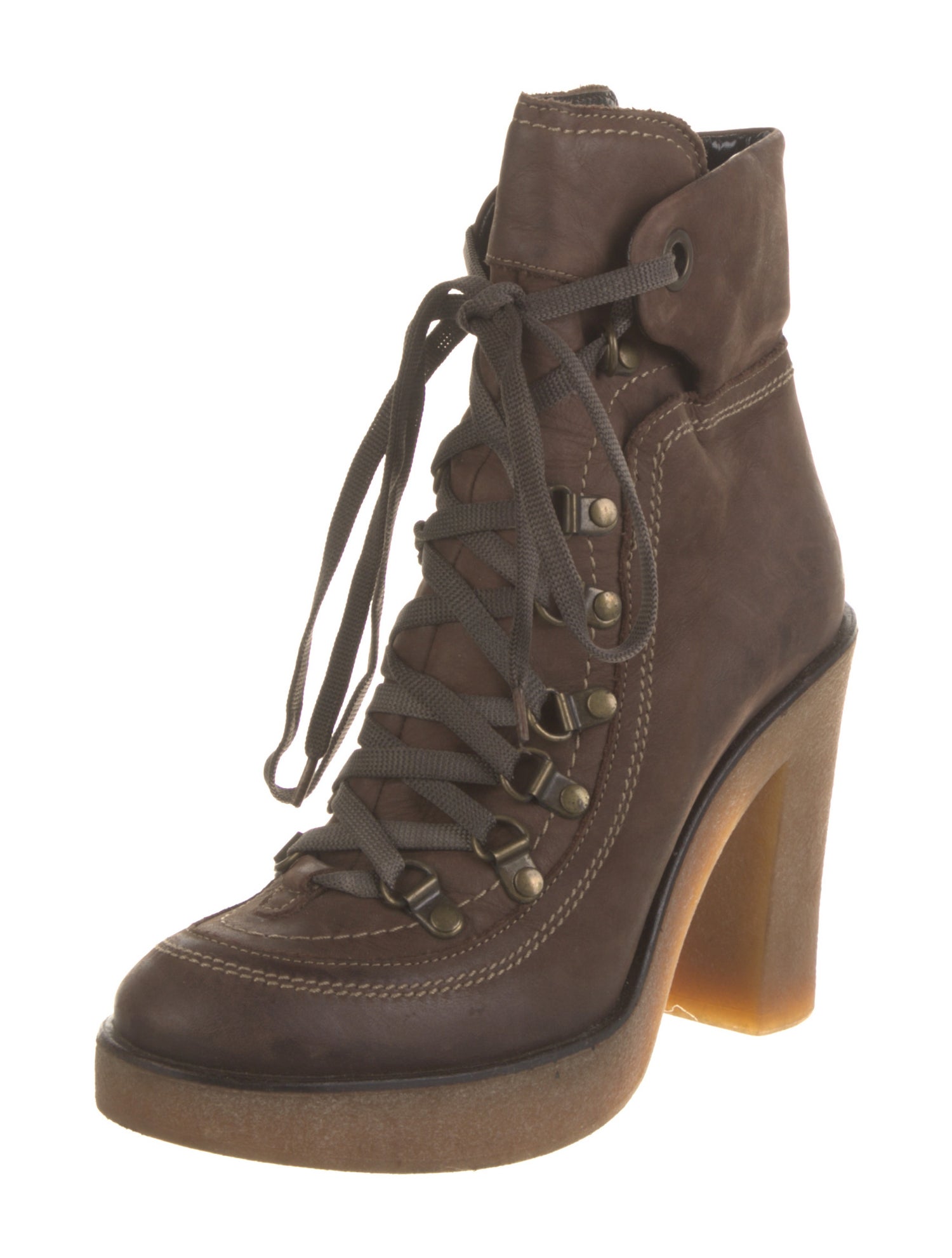 Barney's New York Nubuck Lace-Up Boots