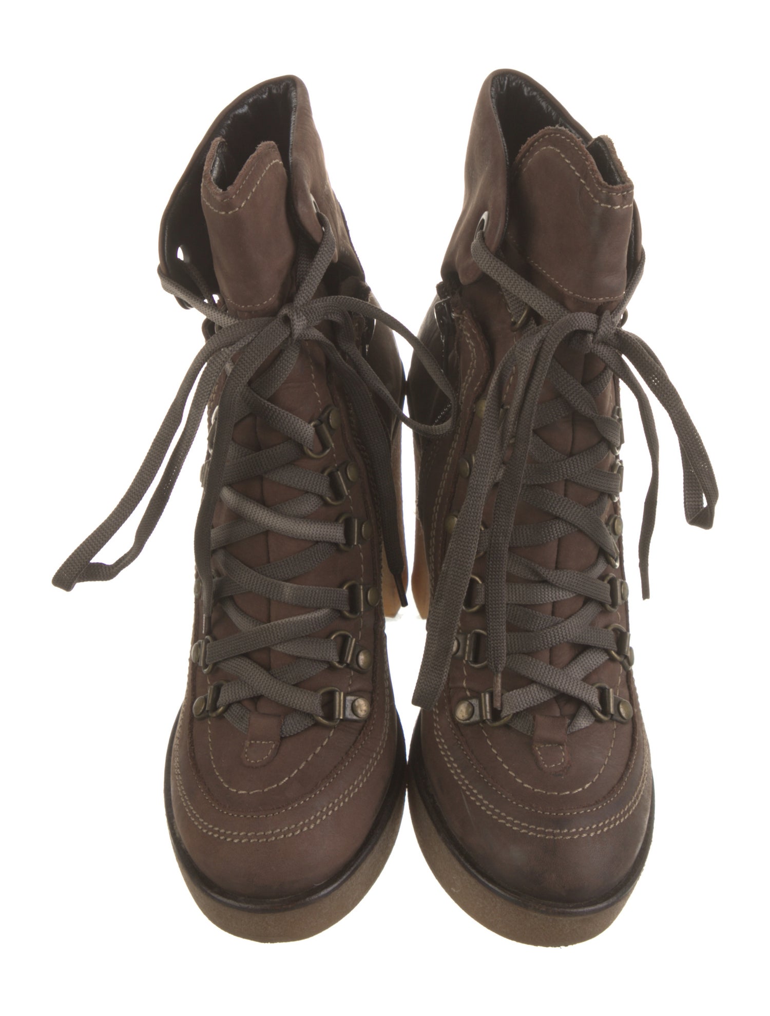 Barney's New York Nubuck Lace-Up Boots