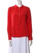 Barney's New York Silk Crew Neck Blouse