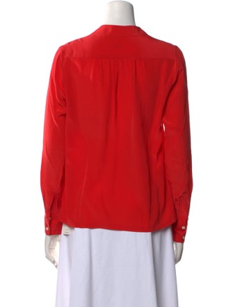 Barney's New York Silk Crew Neck Blouse
