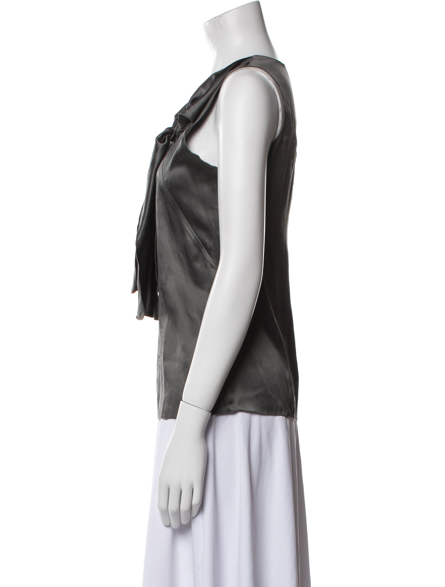 Barney's New York Silk V-Neck Blouse