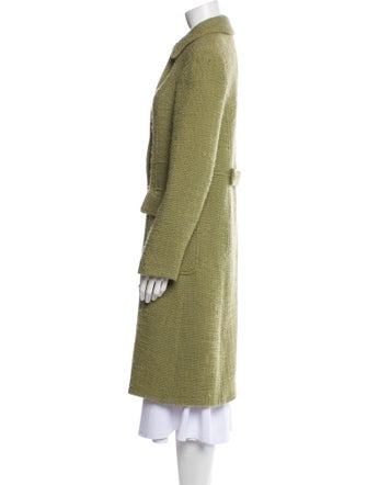 Barney's New York Virgin Wool Tweed Pattern Peacoat