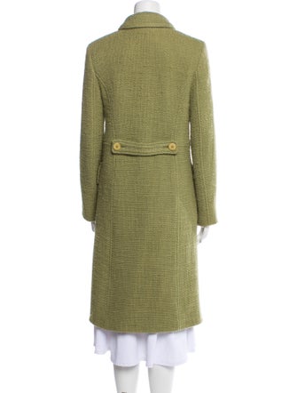 Barney's New York Virgin Wool Tweed Pattern Peacoat